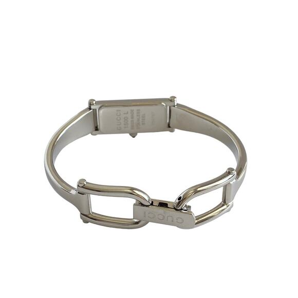 Gucci Silver and Black Women's Watch - Picture 5 of 7